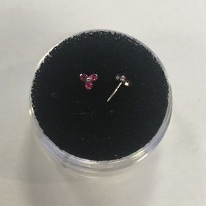 Neometal Ruby Trinity Threadless Ends
